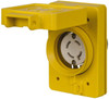 Value Collection 480 VAC, 20 Amp, L16-20R NEMA, Self Grounding Receptacle 3 Poles, 3 Wire, Female End, Yellow 67W76 - 73203374