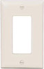 Legrand Pass & Seymour 1 Gang, 4-11/16 Inch Long x 2-15/16 Inch Wide, Standard Switch Plate Decorator Switch, Light Almond, Nylon TP26LA - 01189422