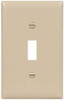 Legrand Pass & Seymour 1 Gang, 4-11/16 Inch Long x 2-15/16 Inch Wide, Standard Switch Plate Toggle Switch, Ivory, Nylon TP1I - 01189661