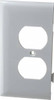 Legrand Pass & Seymour 1 Gang, 4.9062 Inch Long x 2.4687 Inch Wide, Sectional Wall Plate Duplex Outlet End Panel, White, Nylon PJSE8W - 01189851