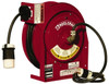 Reelcraft 12 AWG, 45 ft. Cable Length, Cord & Cable Reel with Outlet End 1 Outlet, NEMA 5-20R, 20 Amps, 125 Volts, SJEOOW Cable, Red Reel L 4545 123 3A - 01991199