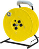 Value Collection 12 AWG, 100 ft. Cable Length, Cord & Cable Reel with Outlet End, No Cable 4 Outlets, NEMA 5-15R, 15 Amps, 125 Volts, SO Cable, Yellow Reel, Hand Crank Reel 7100HD - 91077339