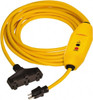 Tower Manufacturing 3 Outlet, 125 Volt, 15 Amp Rating, 4 to 6mA Max Surge, Plug In, Automatic, Commercial, Industrial GFCI 100 Ft. Long Cord, 5-15P and (3)R NEMA Configuration, Polycarbonate Housing 30438306-01 - 53159935