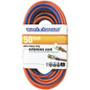 PRO-SOURCE 50 ft., 12/3 Gauge/Conductors, Orange/Blue Outdoor Extension Cord 1 Receptacle, 15 Amps, UL SJTW, NEMA 5-15P PS-AZB0080 - 43402437