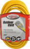 Southwire 25 ft., 12/3 Gauge/Conductors, Yellow Indoor & Outdoor Extension Cord 1 Receptacle, 15 Amps, 125 VAC, UL SJTW, NEMA 5-15P, 5-15R 2587SW8802 - 54094131