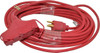 Southwire 50 ft., 14/3 Gauge/Conductors, Red Indoor & Outdoor Extension Cord 1 Receptacle, 15 Amps, 125 VAC, UL SJTW-A, NEMA 5-15P, 5-15R x 3 4218SW8804 - 54093927