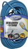 Southwire 100 ft., 14/3 Gauge/Conductors, Blue Outdoor Extension Cord 1 Receptacle, 13 Amps, 125 VAC, UL SJTW, NEMA 5-15P, 5-15R 2469SW8806 - 48441877