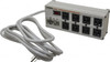 Tripp Lite 8 Outlets, 120 Volts, 15 Amps, 12 ft. Cord, Power Outlet Strip Free Hanging, Keyhole Mount, 1-15P NEMA Configuration, 11-1/2" Strip ISOBAR8 ULTRA - 54072434