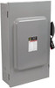 Square D 200 Amp, 240 VAC, 250 VDC, 3 Pole Fused Safety Switch NEMA 1, 15 hp at 240 VAC (Single Phase), 60 hp at 240 VAC, 40 hp at 250 VDC (Triple Phase), 3PST Contact Form H324N - 69525590
