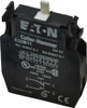 Eaton Cutler-Hammer NO/NC, Electrical Switch Contact Block 22-1/2mm Hole, For Use with Indicating Lights, Pushbuttons E22B11 - 07828338