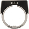 Square D Legend Plate - Blank Black Background, White Letters ZBY0101T - 68619162