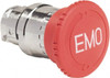 Schneider Electric Extended Mushroom Head Pushbutton Switch Head Red, Round Button, Nonilluminated ZB4BS84430 - 69536399