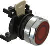 Eaton Cutler-Hammer 25mm Mount Hole, Flush, Pushbutton Switch Only Round, Red Pushbutton, Illuminated, Momentary (MO) E22N2 - 07828601