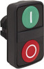 Schneider Electric 22mm Mount Hole, Flush, Pushbutton Switch Only Rectangle, Green and Red Pushbutton, Nonilluminated, Momentary (MO), On-Off, Shock and Vibration Resistant ZB5AA7341 - 69675718