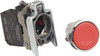 Schneider Electric 22mm Mount Hole, Pushbutton Switch with Contact Block Round, Red Pushbutton, Nonilluminated, Momentary (MO), Anticorrosive, Dust Resistant and Vaportight XB4BA45 - 69674489