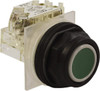 Schneider Electric 30mm Mount Hole, Flush, Pushbutton Switch with Contact Block Octagon, Green Pushbutton, Momentary (MO) 9001SKR1GH13 - 69653137