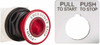 Schneider Electric 30mm Mount Hole, Extended Straight, Pushbutton Switch Only Red Pushbutton, Maintained (MA) 9001SKR9R05 - 69534477