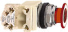 Schneider Electric 30mm Mount Hole, Extended Straight, Pushbutton Switch with Contact Block Red Pushbutton, Maintained (MA) 9001KR9P1RH13 - 69535573