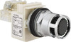 Square D 1.18 Inch Mount Hole, Flush, Pushbutton Switch Only Round, Green Pushbutton, Illuminated, Momentary (MO), Shock and Vibration Resistant 9001K3L38LGGH13 - 55490007