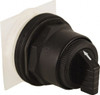 Schneider Electric 30mm Mount Hole, 3 Position, Knob and Pushbutton Operated, Selector Switch Only Black, Momentary (MO), without Contact Blocks, Anticorrosive, Weatherproof, Dust and Oil Resistant 9001SKS53B - 69674059