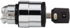 Schneider Electric 22mm Mount Hole, 3 Position, Key Operated, Selector Switch Black, Momentary (MO), Nonilluminated, Shock, Vibration and Water Resistant ZB4BG8 - 69671196