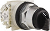 Schneider Electric 1.18 Inch Mount Hole, 3 Position, Knob and Pushbutton Operated, Selector Switch Black, Maintained (MA), 2NO/2NC, Weatherproof and Dust and Oil Resistant 9001KS49BH2 - 69653871