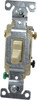 Cooper Wiring Devices 3 Pole, 120 to 277 VAC, 20 Amp, Commercial Grade Toggle Three Way Switch For Fluorescent, Ivory, 3 Phase, -4 to 140° F, 106.67mm x 33.01mm CS320V - 78005113