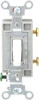 Hubbell Wiring Device-Kellems 1 Pole, 120 to 277 VAC, 15 Amp, Commercial Grade Toggle Wall Switch White, 1 Phase, -40 to 239° F, 4-1/16" High CS115W - 54030531