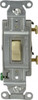 Hubbell Wiring Device-Kellems 1 Pole, 120 to 277 VAC, 15 Amp, Commercial Grade Toggle Wall Switch Ivory, 1 Phase, -40 to 239° F, 4-1/16" High CS115I - 54030523