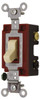 Hubbell Wiring Device-Kellems 3 Pole, 120 to 277 VAC, 15 Amp, Industrial Grade Toggle Three Way Switch Ivory, -40 to 239° F, 4-1/16" x 1-5/16" 1203I - 86021102