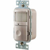 Hubbell Wiring Device-Kellems Motion Sensing Wall Switches, Switch Type: Vacancy Sensor, Sensor Type: Infrared, Coverage (Sq. Ft.): 1200, Adjustment Type: Manual Delay, Manual Time Adjustment: 6 s - 20 min, Color: Light Almond WS1001LA - 98653660