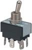 GC/Waldom Electronics DPDT Heavy Duty On-On Toggle Switch Quick Connect Terminal , Bat Handle Actuator, 1-1/2 hp at 125/250 VAC hp, 125/150 VAC 35-3020 - 06489256