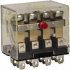 Square D 1/2 hp at 120 Volt & 3/4 hp at 240 Volt, Electromechanical Plug-in General Purpose Relay 10 Amp at 250 VAC, 4PDT, 24 VAC at 50/60 Hz 8501RS44V14 - 69672731