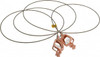 Hubbell 19 AWG, 10 Ft., Alligator Clip, Grounding Cable with Clamps Noninsulated, Includes 2 Alligator Clips, Federal Specification A-A-59466-010 GCSP-AA-10 - 03384070