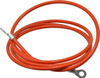 Hubbell 19 AWG, 5 Ft., Terminal, Grounding Cable with Clamps Orange, Includes (2) 1/4 Inch Terminals GCSI-EE-05 - 03384237