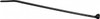 Thomas & Betts 5-1/2" Long Black Nylon Standard Cable Tie 40 Lb Tensile Strength, 1.31mm Thick, 28.7mm Max Bundle Diam TY24MX - 04942595