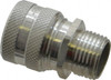 Hubbell Wiring Device-Kellems 0.5 to 0.63" Liquidtight Straight Strain Relief Cord Grip 1/2 NPT, Aluminum SHC1024 - 54030036