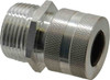 Hubbell Wiring Device-Kellems 0.5 to 0.63" Liquidtight Straight Strain Relief Cord Grip 3/4 NPT, Aluminum SHC1034 - 54030077