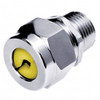 Hubbell Wiring Device-Kellems 0.63 to 0.75" General Straight Strain Relief Cord Grip 3/4 NPT, 1.55" OAL, Zinc-Plated Steel SHC1037ZP - 88733779