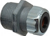 Thomas & Betts 0.375 to 0.5" Liquidtight Straight Strain Relief Cord Grip 1 NPT, 1-23/32" OAL, Zinc 2542 - 54059902