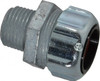 Thomas & Betts 0.625 to 0.75" Liquidtight Straight Strain Relief Cord Grip 1/2 NPT, 1-3/4" OAL, Iron & Zinc 2525 - 54116678