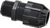 Thomas & Betts 0.125 to 0.375" Liquidtight Straight Strain Relief Cord Grip 1/2 NPT, 2-1/8" OAL, Nylon 2920NM - 97277743