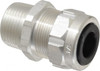 Thomas & Betts 0.31 to 0.56" Liquidtight Straight Strain Relief Cord Grip 3/4" Thread, 1-25/32" OAL, Aluminum 2931AL - 57299604