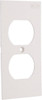 Hubbell Wiring Device-Kellems Rectangular Raceway Plate White, For Use with Hubbell BT3BC5 Three Channel, MediaTrak, Nonmetallic PlugTrak, PB2, PB3, PDB12, PS3, PT12, PW1 Series Raceways KP8 - 54034681