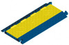 Hubbell Wiring Device-Kellems 5 Channel, T-Shaped, Drop Over Cable Ramp 25 Inch Long x 20 Inch Wide x 2.31 Inch High, Yellow and Blue HBLTT545RB - 03770278