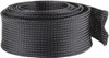 Techflex Black Braided Expandable Cable Sleeve 10 ft. Coil Length, -103 to 257°F PTN1.75BK10 - 03080181