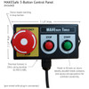 MAKESafe Industrial Machinery Brake, with Foot Switch & Pre-Wired Interlock Pigtail, 480V, 3-Phase, 5 HP - IMBV480P3-HP5-FIN
