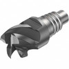 Sandvik Coromant 3/8" Mill Diam, 0.2087" LOC, 0.2087" OAL, 4 Flute Square End Mill Head E10 Connection, Solid Carbide, Right Hand Flute, 50° Helix, Series CoroMill 316 7611827 - 15488307