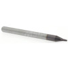 Accupro 0.04" Diam, 0.06" LOC, 2 Flute Solid Carbide Ball End Mill AlTiN Finish, Single End, 1-1/2" OAL, 1/8" Shank Diam, Spiral Flute 6500623 - 52441912