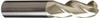 Accupro 4mm Diam, 12mm LOC, 3 Flute Solid Carbide Ball End Mill ZrN Finish, Single End, 50mm OAL, 4mm Shank Diam, Spiral Flute 350MM01575BNC5 - 65847956